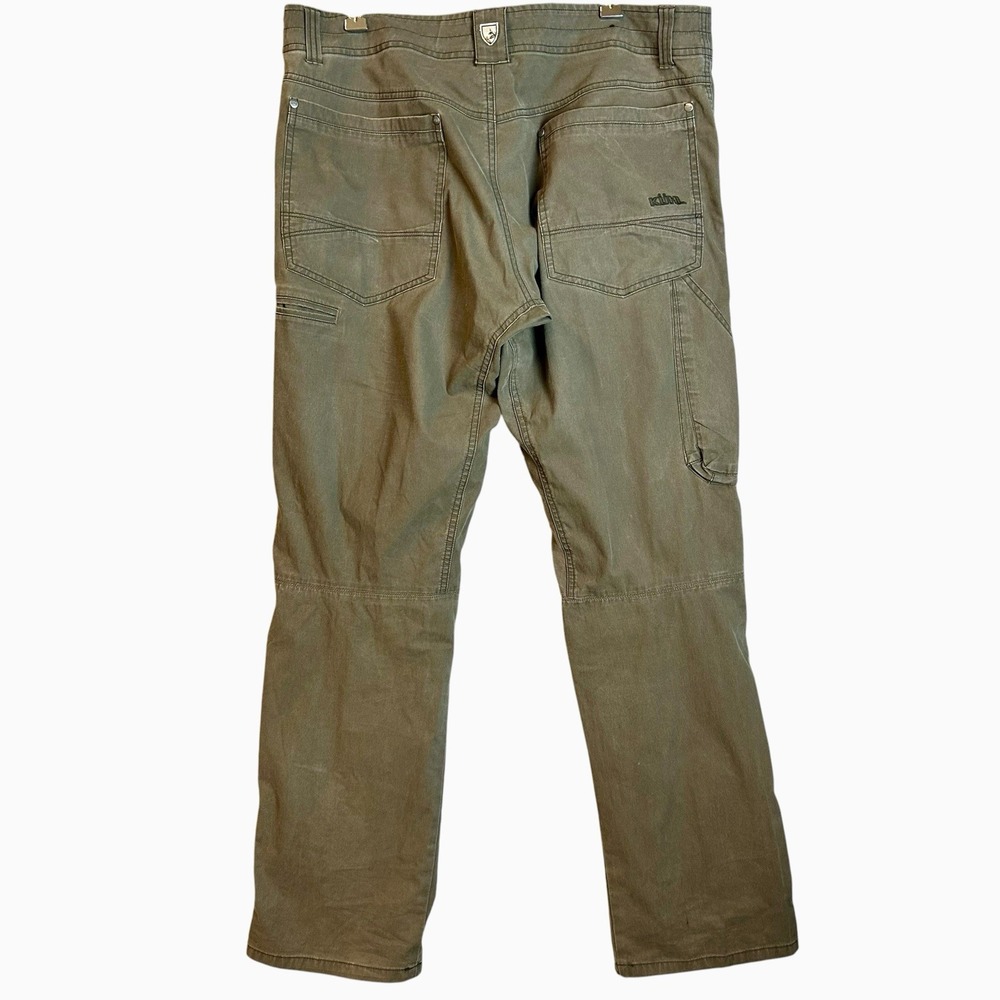 Kuhl Revolvr Pants Men's 36x32 Green Vintage Patina Dye Stretch Hiking Outdoor